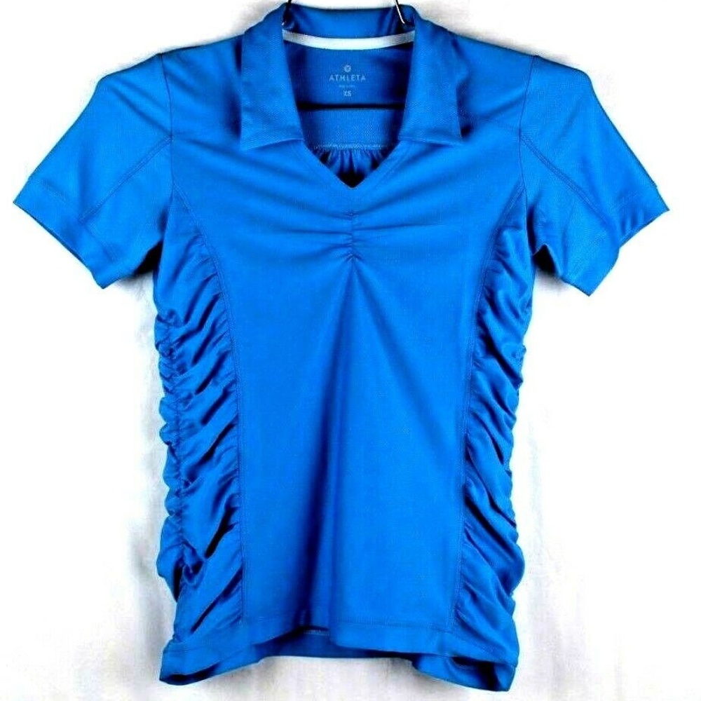Athleta XS blue workout shirt BB41
